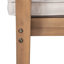Ensemble de 2 chaises de patio en bois d'acacia robuste, siège imperméable confortable, capacité de 400 lb, structure de couleur brune