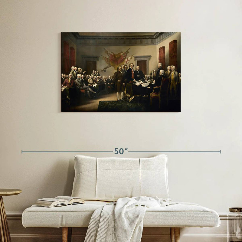 Lelar Declaration Of Independence, 24" H x 36" W