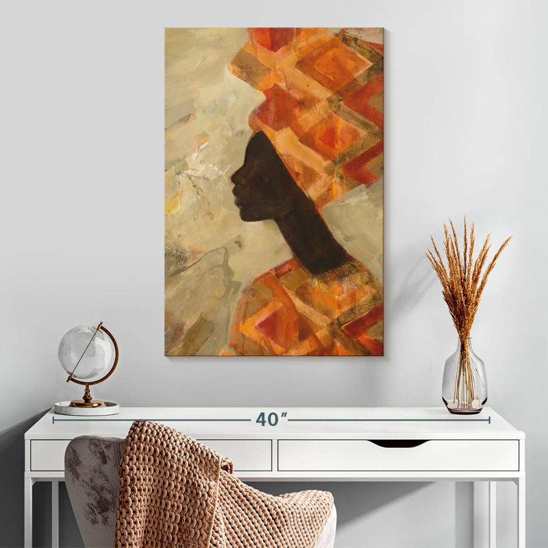 Leisha beauté africaine II, H 30 po x l 20 po
