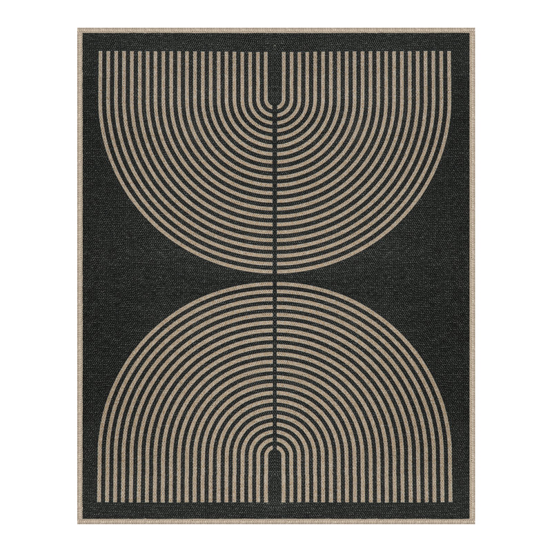 Tapis de jute moderne pour l'extérieur, Rectangle 8 pi x 10 pi
