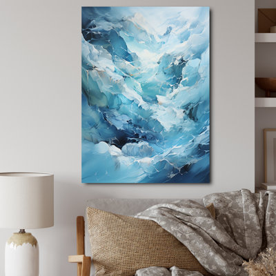 Teal Glacier Frozen Dreams - Décoration murale paysage et nature