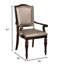 Fauteuil en simili cuir brun Anlin