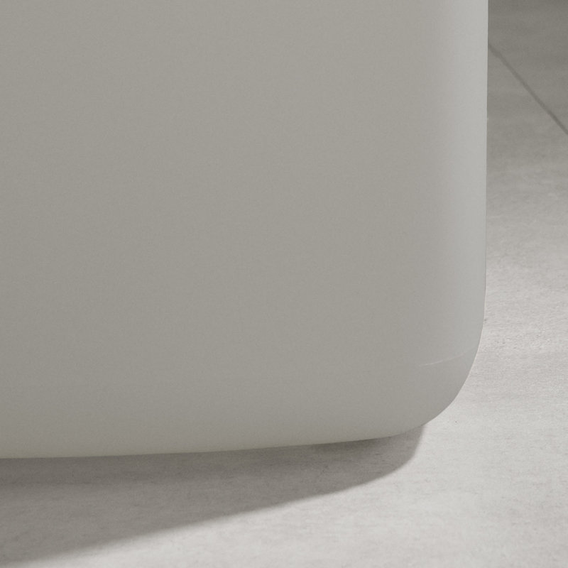 Table d'appoint d'extérieur en plastique Dalya, Grège