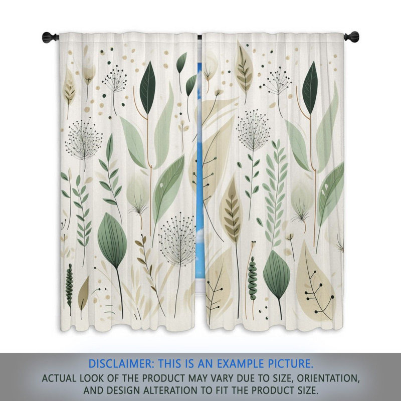 Paire de rideaux obscurcissant en polyester Alfaia, L 40 po x L 52 po