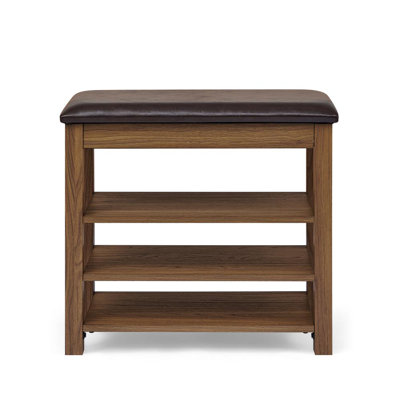 Small Shoe-Changing Bench With Shelves