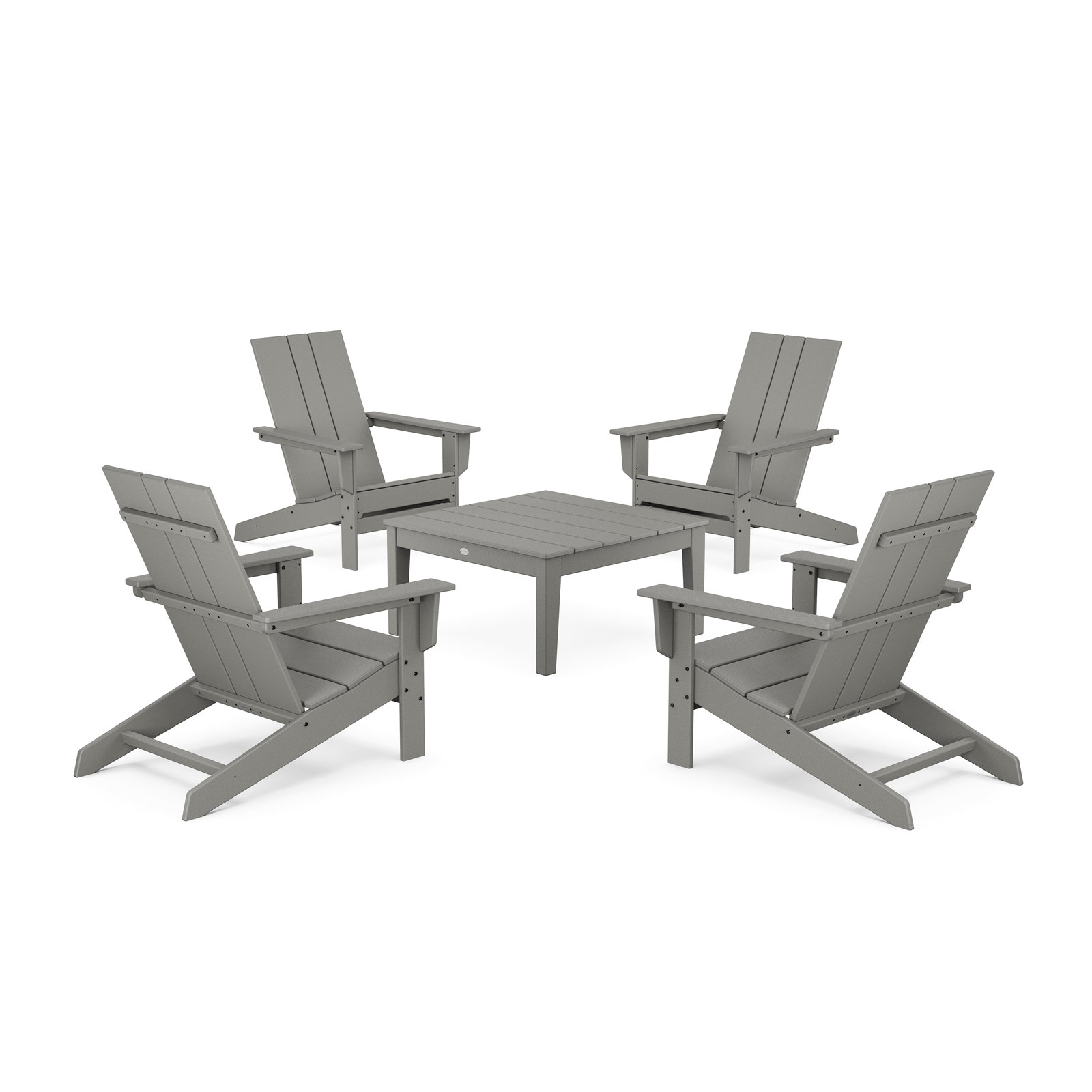 4-Person Patio Seating Group, Slate Gray