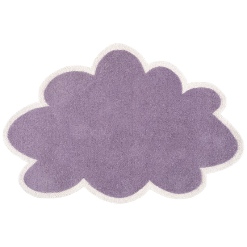 Safavieh Kids 913 Cloud Hand Tufted Wool Solid Color Rug, Rectangle 2'3" x 4'