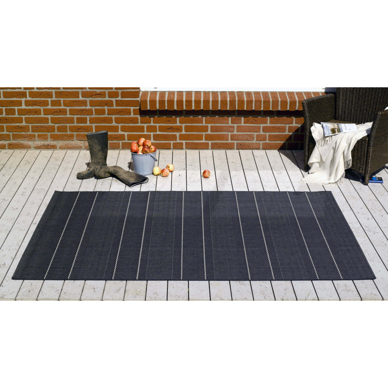 Fürth Flatweave Black Rug, Rectangle 200 x 290cm