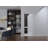 32 in. x 84 in.Left-Handed Solid Core White Primed Composite Single Prehung Interior Door Matte Black Hinges-122017449-122017453