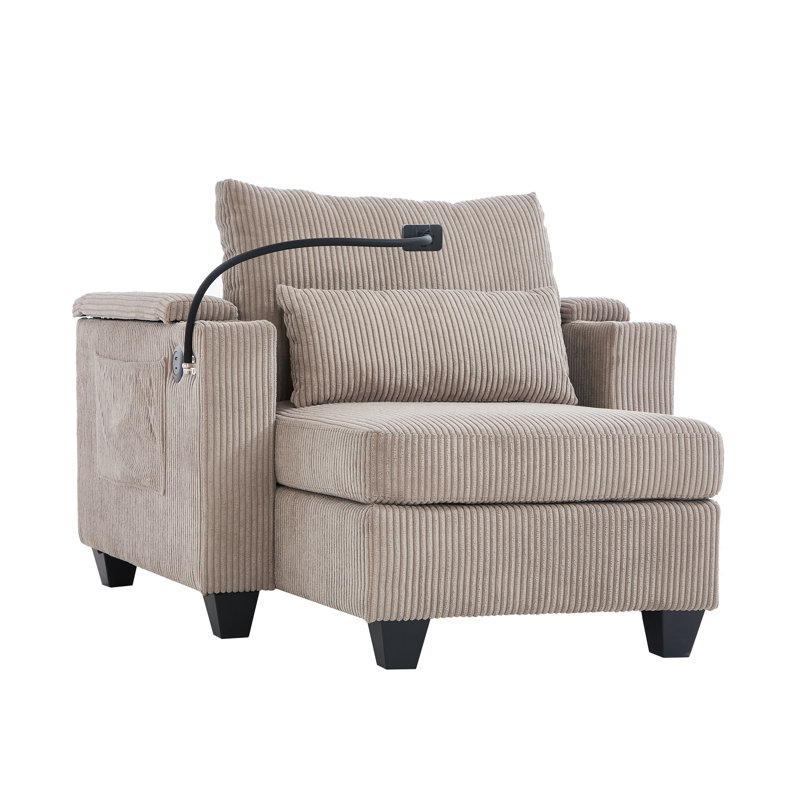 Méridienne convertible, Brun