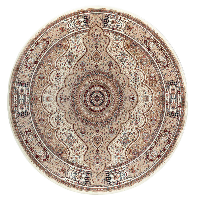 Cilegon Oriental Indoor Rug, Round 8'1"