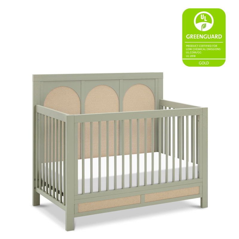 Eloise 4-in-1 Convertible Crib, French Sage/Performance Sand Eco-Weave