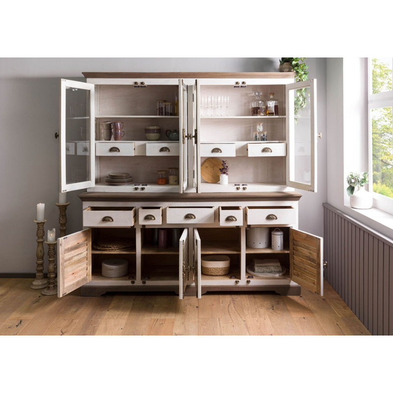 Toulouse Display Cabinet, Lacquered White