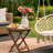 Wood Patio Folding Side Table-1422700440