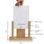 Porte-menu contemporain avec poche en acrylique U-60889745-60889748