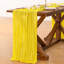Chemin de table en étamine Cheesecloth Summer Boho Tapis de couloir à roulettes jaune 10 pi 120 po
