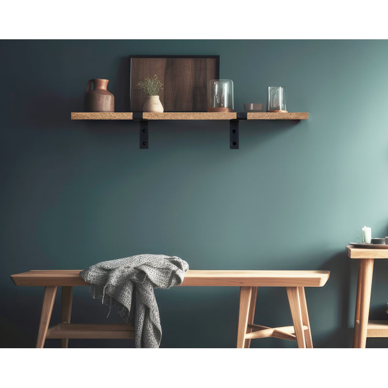 Rayne Red Oak Bracket Shelf, Honey, 2" H x 26" W x 7" D