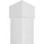 Colonne carrée classique en PVC lisse non effilée Craftsman, base standard et base standard-118304133-118304135