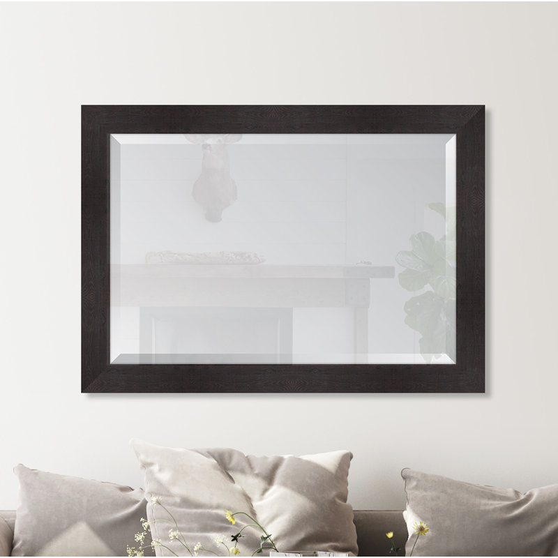 Miroir d'appoint Agapia, 30 po x 42 po, Noyer foncé