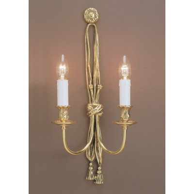 Ilyan Solid Brass Candle Wall Light