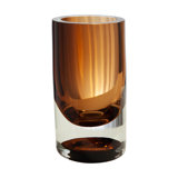 Thick Cylinder Vase-Amber Tobacco