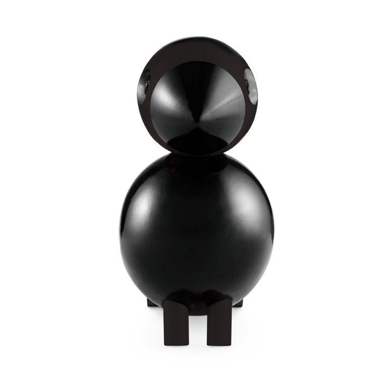 Songbird Ernst Figurine, 6.1" H x 6.3" W x 3.1" D, Black, 1