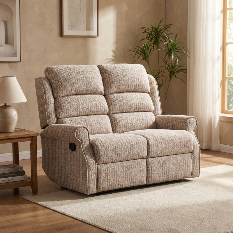 Lainey Reclining Sofa, Natural, 2