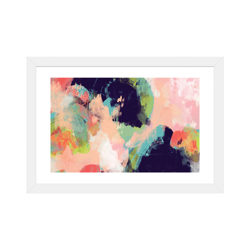 « vibrant spring i », reproduction d’impression, H 16 po x l 24 po x P 1 po, Papier avec cadre blanc