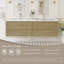 72" Floating Bathroom Vanity Wall-Mounted Storage Vanity with 2 Integrated Resin Top Basins and 4 Soft Close Drawers, Full Assembly-88594134