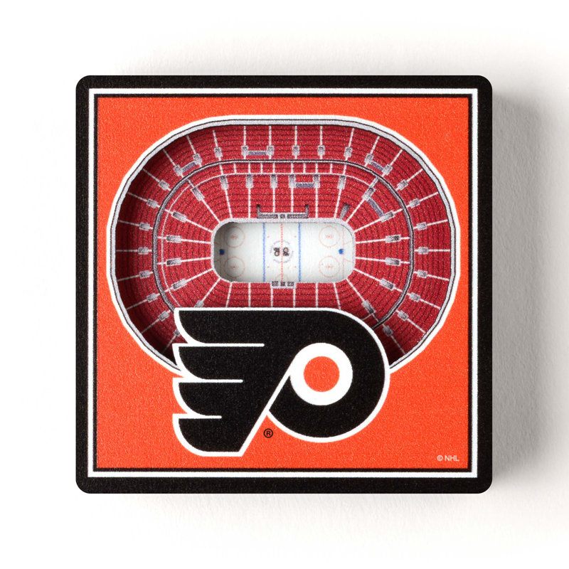 YouTheFan Wood Magnetic & Lettering, NHL Philadelphia Flyers