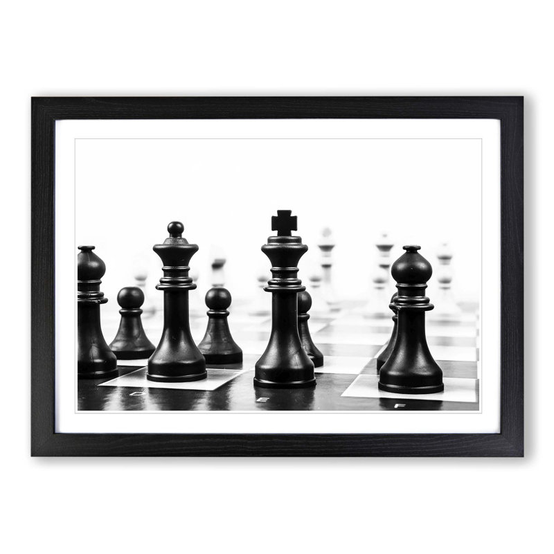Single Picture Frame Print, Black