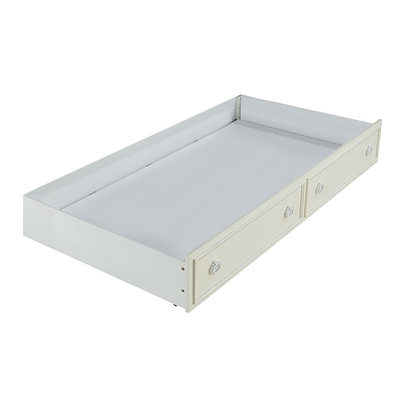 Twin Size Trundle Unit in Ivory