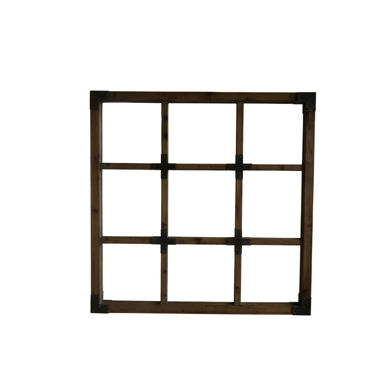 Colonial Wood Flat Wall Mirror