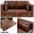 Oversized 42.5" Extra Wide Manual Recliner Breathalbe Leather-1508240147