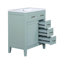 Ensemble de meuble-lavabo avec lavabo, armoire de salle de bain avec tiroirs, structure solide et panneau de fibres à densité moyenne-1874044355