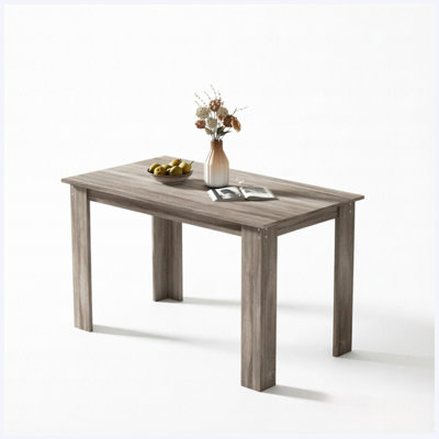 Minimalist Rectangular Dining Table, Durable Multi-Purpose Kitchen Table for Dining Room, Living Room, Office (Table Only)