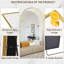 Miroir surdimensionné arqué en métal surdimensionné-540418159-570231696