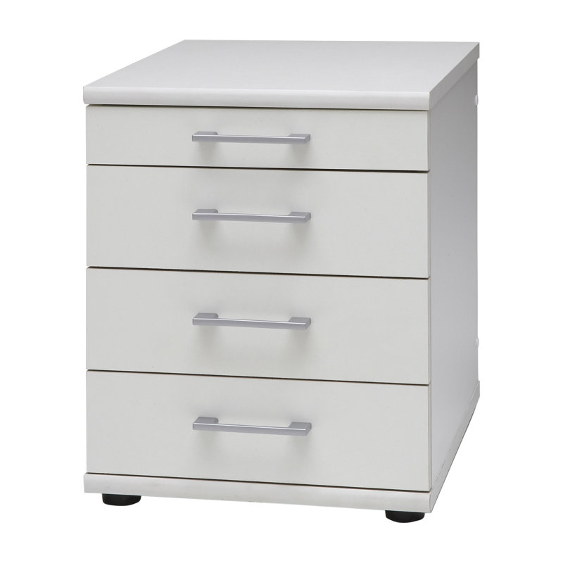 Amasia 41.6cm Wide 4 -Drawer File Cabinet, White Pearl
