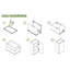 Armoire murale blanche en bois massif à une porte, 3 tablettes réglables, charnières à fermeture en douceur, caoutchouc, pour la cuisine, le bureau, 15 po de profondeur, 12 po de largeur, 42 po de hauteur, installation facile