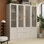 Sebi 6-Door 2-Drawer Armoire With Hanging Area & Storage Compartments