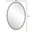 Miroir rétro en fer, effet antique, effet mural-205345012