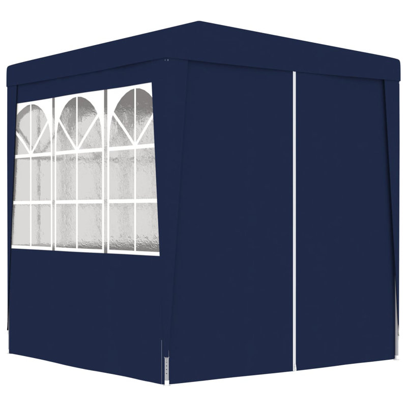 Benja 2m x 2m Steel Party Tent, Blue, 2.5m x 2.5m