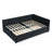 Velvet Black Full Size Upholstered Bed With Trundle, Comfortable Back And Arm Support, Vertical Stripe On , Suitable For Multiple Spaces Bedroom, Easy To Assemble, Strong Eucalyptus Frame Daybed Bed,