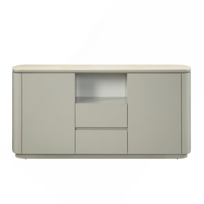 Server Ingram Ceramic Top & Light Gray Finish