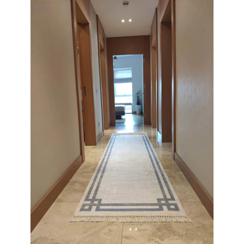 Tapis Masanao avec envers antidérapant, Tapis de couloir 3 pi 11 po x 8 pi 2 po