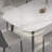 Carbon steel rock plate rectangular dining table-862309130