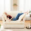 Fauteuil d'étude avec fauteuil confortable crème-2138551375