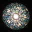 Tiffany Lamp Shade Replacement 12X6 Inch Sea Blue Stained Glass Dragonfly Lampshade Only 1-5/8-Inch