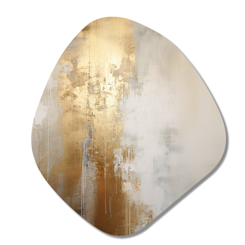 Mikado - Décoration murale irrégulière en métal forme nébuleuse des aurores boréales, H 28 po x l 25 po