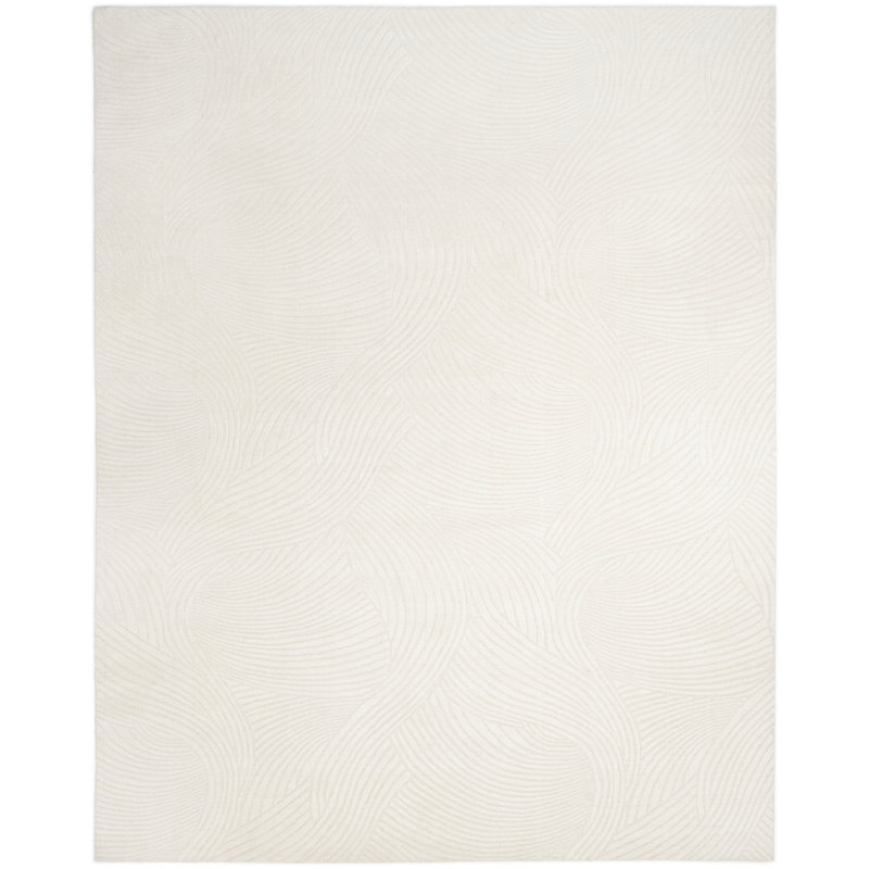 Ayr Handmade Wool Area Rug, Ivory, Runner 2'6" x 8'